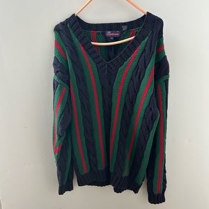 Knit sweater (gucci print)